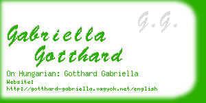 gabriella gotthard business card